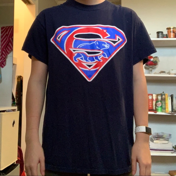 Kris Bryant Chicago Cubs superman tee ❤️🤍💙 - Picture 2 of 4